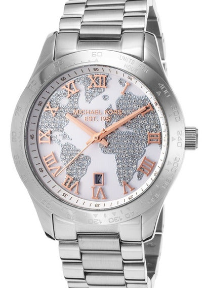 Michael Kors Layton Silver Dial Silver Steel Strap Watch for Women - MK5958 Buy Now By Michael Kors