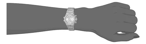 Guess Fusion Chronograph Crystals Silver Dial Silver Steel Strap Watch For Women - GW0552L1 Buy Now By Guess