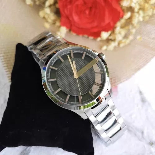 Armani Exchange Hampton Chronograph Skeleton Black Dial Silver Steel Strap Watch For Men - AX2199 Buy Now By Armani Exchange