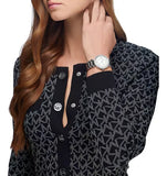 Michael Kors Parker Three Hand Mother of Pearl White Dial Silver Steel Strap Watch For Women - MK4694 Buy Now By Michael Kors