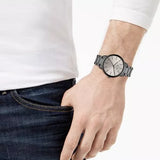 Armani Exchange Cayde Analog Grey Dial Grey Steel Strap Watch For Men - AX2722 Buy Now By Armani Exchange