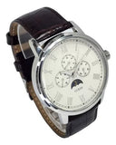 Guess Delancy Quartz White Dial Brown Leather Strap Watch For Men - W0870G1 Buy Now By Guess