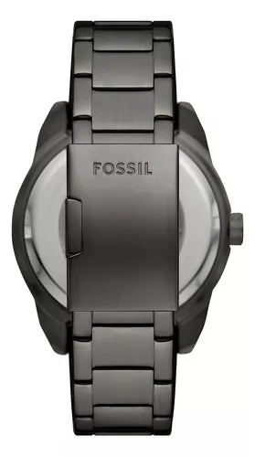Fossil Bronson Automatic Skeleton Black Dial Grey Steel Strap Watch for Men - ME3255 Buy Now By Fossil