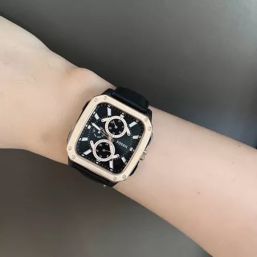 Fossil Multifunction Black Dial Black Leather Strap Watch for Men - BQ2654 Buy Now By Fossil