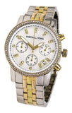 Michael Kors Ritz White Dial Two Tone Steel Strap Watch for Women - MK5650 Buy Now By Michael Kors