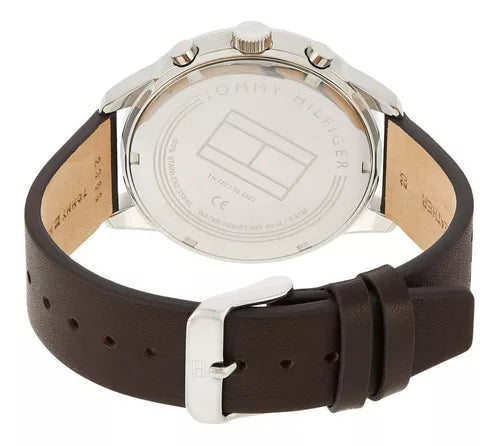 Tommy Hilfiger Chase Quartz Black Dial Brown Leather Strap Watch for Men - 1791577 Buy Now By Tommy Hilfiger