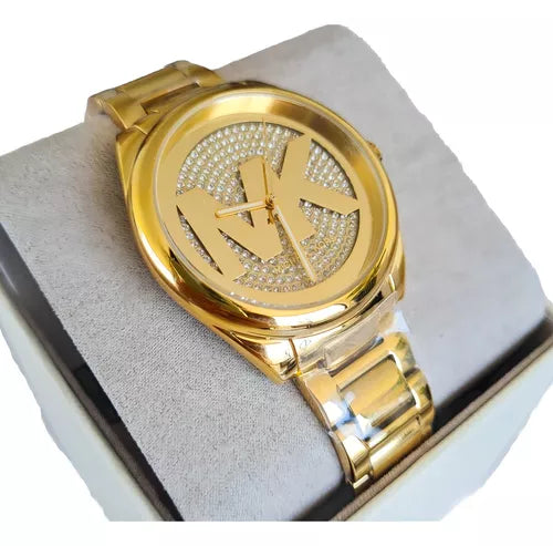 Michael Kors Janelle Quartz Gold Dial Gold Steel Strap Watch For Women - MK7088 Buy Now By Michael Kors