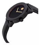 Movado Bold Black Dial Black Leather Strap Watch for Women - 3600527 Buy Now By Movado