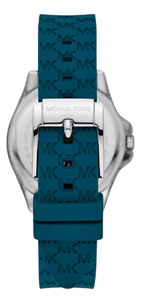 Michael Kors Mini Pilot Pave Blue Dial Blue Silicone Strap Watch for Women - MKO1004 Buy Now By Michael Kors