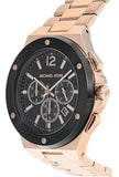 Michael Kors Lennox Chronograph Black Dial Rose Gold Steel Strap Watch For Men - MK8940 Buy Now By Michael Kors