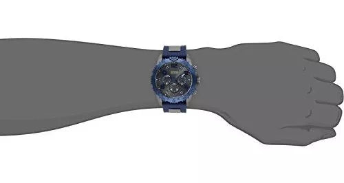 Guess Velocity Blue Dial Blue Rubber Strap Watch for Men - W0599G2 Buy Now By Guess