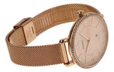 Fossil Jacqueline Quartz Rose Gold Dial Rose Gold Mesh Strap Watch for Women - ES4628 Buy Now By Fossil