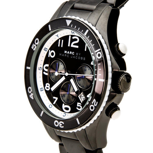 Marc Jacobs Rock Chronograph Limited Edition Gray Dial Gray Steel Strap Watch for Women - MBM5025 Buy Now By Marc Jacobs