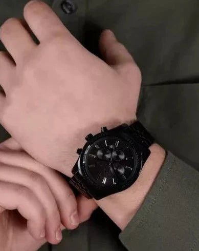 Michael Kors Lexington Chronograph Black Dial Black Steel Strap Watch For Men - MK8591 Buy Now By Michael Kors