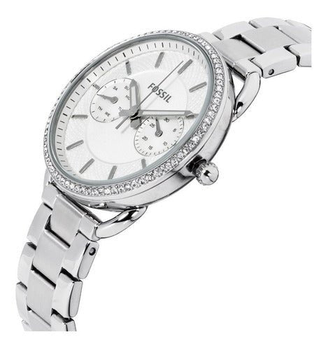 Fossil Tailor White Dial Silver Steel Strap Watch for Women - ES4262 Buy Now By Fossil