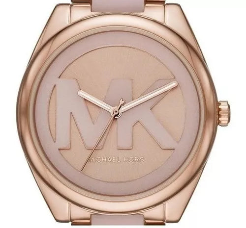 Michael Kors Janelle Three Hand Rose Gold Dial Two Tone Steel Strap Watch For Women - MK7135 Buy Now By Michael Kors