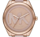 Michael Kors Janelle Three Hand Rose Gold Dial Two Tone Steel Strap Watch For Women - MK7135 Buy Now By Michael Kors