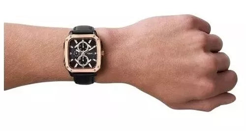 Fossil Multifunction Black Dial Black Leather Strap Watch for Men - BQ2654 Buy Now By Fossil