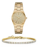 Michael Kors Channing Quartz Gold Dial Gold Steel Strap Watch For Women - MK6623 Buy Now By Michael Kors