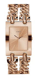 Guess Mod Heavy Metal Rose Gold Dial Rose Gold Steel Strap Watch For Women - W1117L3 Buy Now By Guess