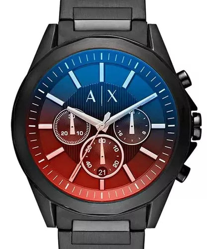 Armani Exchange Drexler Chronograph Black Dial Black Steel Strap Watch For Men - AX2615 Buy Now By Armani Exchange