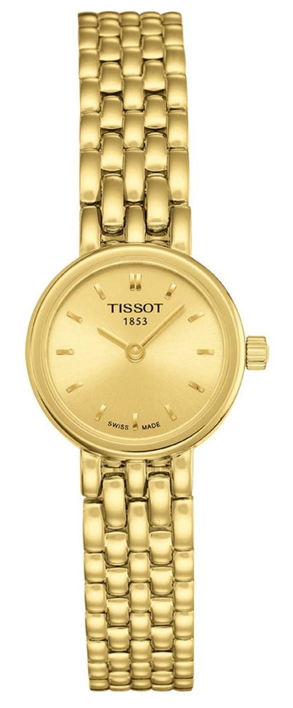 Tissot Lovely Gold Dial Gold Steel Strap Watch For Women - T058.009.33.021.00 Buy Now By Tissot