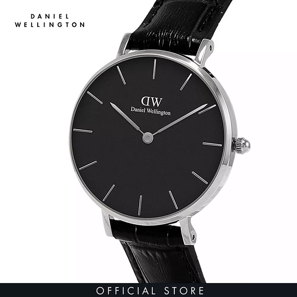 Daniel Wellington Classic Petite Reading Black Dial Black Leather Strap Watch For Women - DW00100235 Buy Now By Daniel Wellington