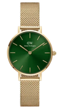Daniel Wellington Petite Emerald Green Dial Gold Mesh Strap Watch For Women - DW00100479 Buy Now By Daniel Wellington