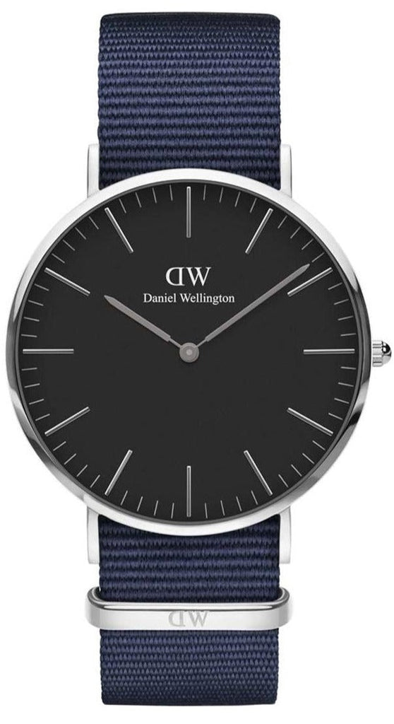 Daniel Wellington Classic Bayswater Black Dial Black NATO Strap Watch For Men - DW00100278 Buy Now By Daniel Wellington