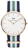 Daniel Wellington Classic Nottingham White Dial Two Tone NATO Strap Watch For Men - 0108DW Buy Now By Daniel Wellington