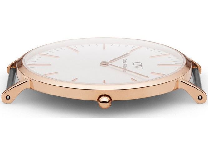 Daniel Wellington Classic Glasgow White Dial Two Tone NATO Strap Watch for Men - DW00100004 Buy Now By Daniel Wellington