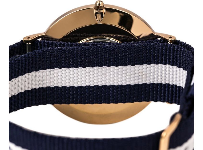 Daniel Wellington Classic Glasgow White Dial Two Tone NATO Strap Watch for Men - DW00100004 Buy Now By Daniel Wellington