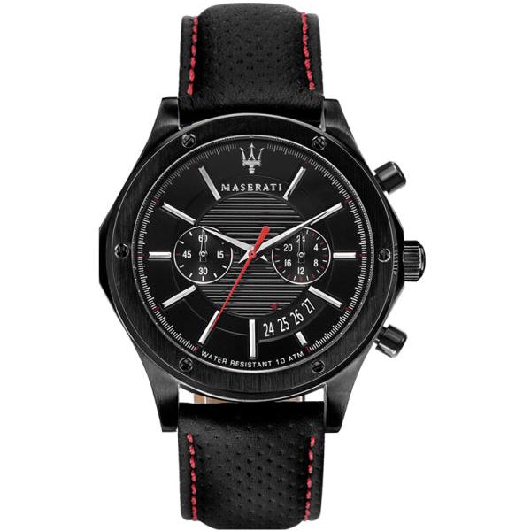 Maserati Circuito Black Dial Black Leather Strap Watch For Men - R8871627004 Buy Now By Maserati