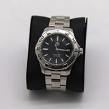 Tag Heuer Aquaracer Quartz Black Dial Silver Steel Strap Watch for Men - WAY1110.BA0928 Buy Now By Tag Heuer