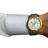 Burberry The City White Dial Two Tone Steel Strap Watch for Men - BU9751 Buy Now By Burberry