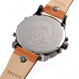 Diesel Mr Daddy 2.0 Chronograph Black Dial Brown Leather Strap Watch For Men - DZ7332 Buy Now By Diesel