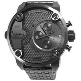 Diesel Little Daddy Dual Time Chronograph Grey Dial Stainless Steel Strap Watch For Men - DZ7263 Buy Now By Diesel