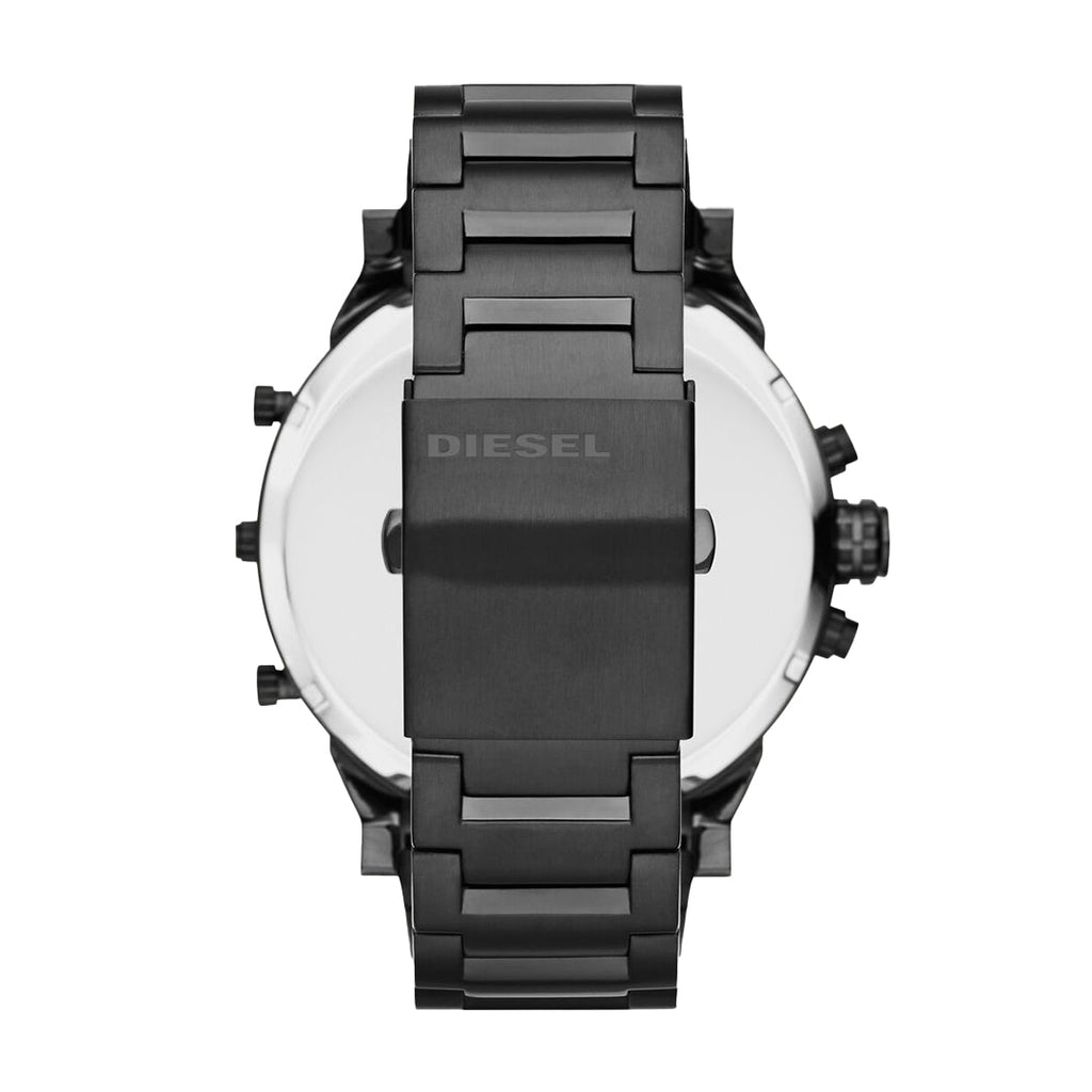 Diesel Big Daddy Chronograph Black Dial Black Steel Strap Watch For Men - DZ7312 Buy Now By Diesel