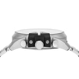 Diesel Mega Chief Chronograph Silver Dial Silver Steel Strap Watch For Men - DZ4501 Buy Now By Diesel