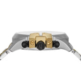 Diesel Mega Chief Chronograph Black Dial Two Tone Steel Strap Watch For Men - DZ4581 Buy Now By Diesel