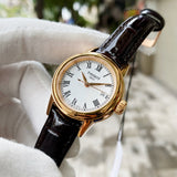 Tissot T Classic Carson White Dial Brown Leather Strap Watch For Women - T085.207.36.013.00 Buy Now By Tissot