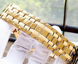 Bulova Multifunction White Dial Gold Steel Strap Watch for Men - 97C105 Buy Now By Bulova