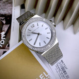 Michael Kors Lennox Three-Hand Silver Dial Silver Steel Strap Watch For Women - MK7337 Buy Now By Michael Kors