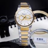 Salvatore Ferragamo Sapphire Silver Dial Two Tone Steel Strap Watch for Men - SFHP00520 Buy Now By Salvatore Ferragamo