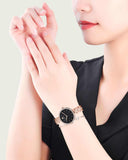 Swarovski Cosmopolitan Black Dial Rose Gold Steel Strap Watch for Women - 5517797 Buy Now By Swarovski