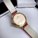 Swarovski Lovely Crystals Analog White Dial Red Leather Strap Watch for Women - 5297584 Buy Now By Swarovski