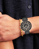 Swarovski Octea Lux Black Dial Black Leather Strap Watch for Women - 5414410 Buy Now By Swarovski