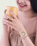 Swarovski Lovely Crystals Mother of Pearl Dial Rose Gold Steel Strap Watch for Women - 5261496 Buy Now By Swarovski