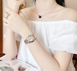 Tissot T Wave Mother of Pearl Dial Rose Gold Steel Strap Watch For Women - T112.210.33.113.00 Buy Now By Tissot