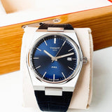 Tissot PRX Blue Dial Blue Leather Strap Watch for Men - T137.410.16.041.00 Buy Now By Tissot